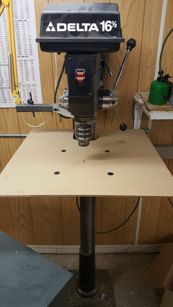 An Extended Drill Press Table the Papertrail